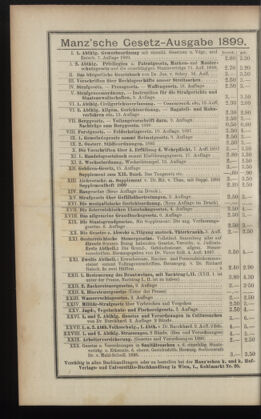 Verordnungsblatt des K.K. Justizministeriums 18991109 Seite: 25