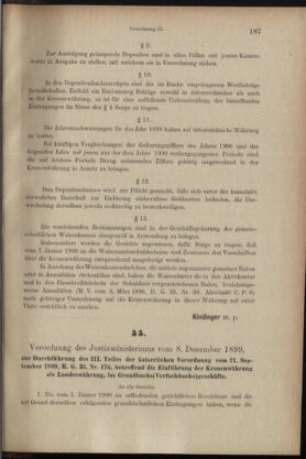 Verordnungsblatt des K.K. Justizministeriums 18991222 Seite: 11