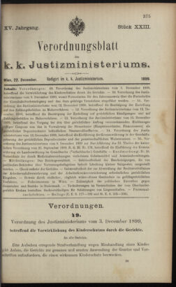 Verordnungsblatt des K.K. Justizministeriums 18991222 Seite: 16