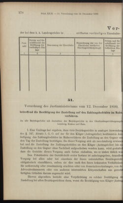 Verordnungsblatt des K.K. Justizministeriums 18991222 Seite: 19