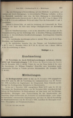 Verordnungsblatt des K.K. Justizministeriums 18991222 Seite: 28