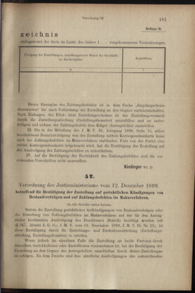 Verordnungsblatt des K.K. Justizministeriums 18991222 Seite: 5