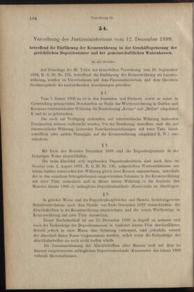 Verordnungsblatt des K.K. Justizministeriums 18991222 Seite: 8