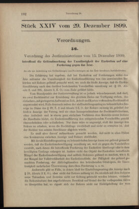 Verordnungsblatt des K.K. Justizministeriums 18991229 Seite: 1