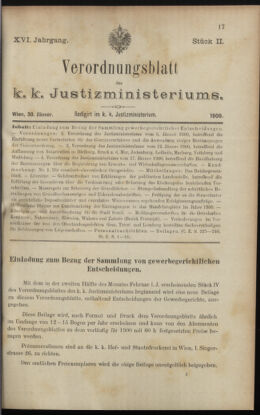 Verordnungsblatt des K.K. Justizministeriums