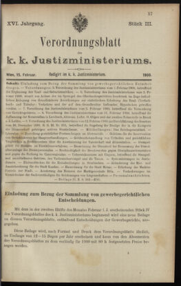 Verordnungsblatt des K.K. Justizministeriums