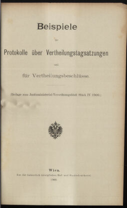 Verordnungsblatt des K.K. Justizministeriums 19000228 Seite: 11