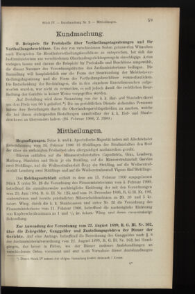 Verordnungsblatt des K.K. Justizministeriums 19000228 Seite: 3