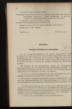 Verordnungsblatt des K.K. Justizministeriums 19000228 Seite: 38