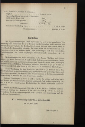 Verordnungsblatt des K.K. Justizministeriums 19000228 Seite: 41