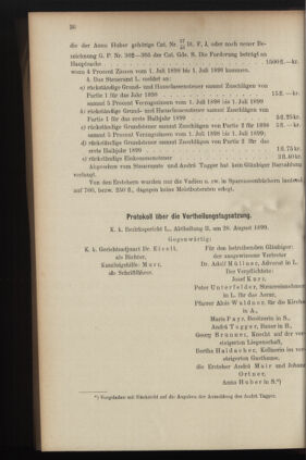 Verordnungsblatt des K.K. Justizministeriums 19000228 Seite: 46