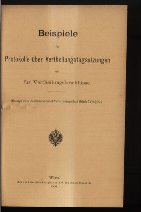 Verordnungsblatt des K.K. Justizministeriums 19000228 Seite: 9