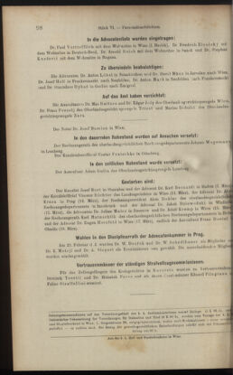 Verordnungsblatt des K.K. Justizministeriums 19000330 Seite: 16