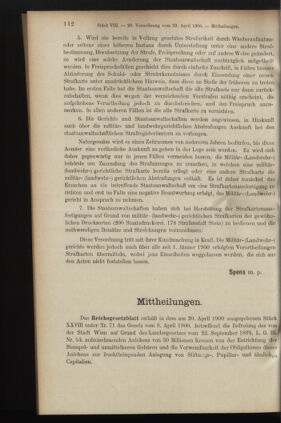 Verordnungsblatt des K.K. Justizministeriums 19000430 Seite: 2