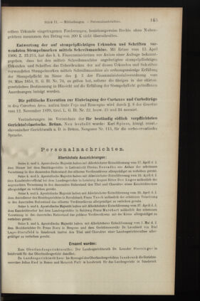 Verordnungsblatt des K.K. Justizministeriums 19000511 Seite: 29