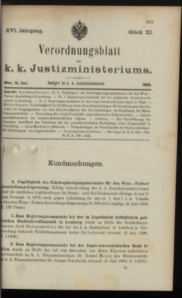 Verordnungsblatt des K.K. Justizministeriums