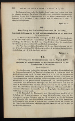 Verordnungsblatt des K.K. Justizministeriums 19000816 Seite: 2