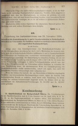 Verordnungsblatt des K.K. Justizministeriums 19001129 Seite: 3