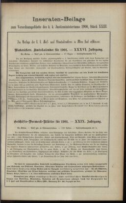 Verordnungsblatt des K.K. Justizministeriums 19001218 Seite: 11