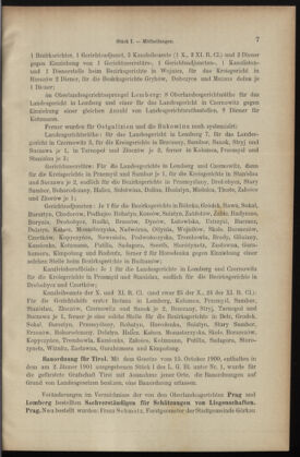 Verordnungsblatt des K.K. Justizministeriums 19010115 Seite: 7