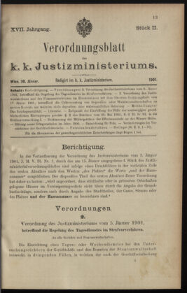 Verordnungsblatt des K.K. Justizministeriums