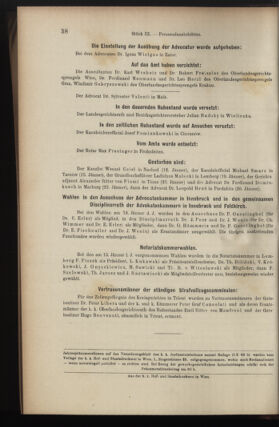 Verordnungsblatt des K.K. Justizministeriums 19010215 Seite: 10