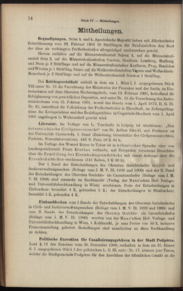 Verordnungsblatt des K.K. Justizministeriums 19010305 Seite: 36