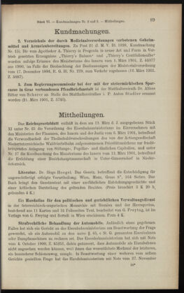 Verordnungsblatt des K.K. Justizministeriums 19010329 Seite: 3