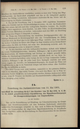 Verordnungsblatt des K.K. Justizministeriums 19010517 Seite: 3