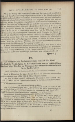 Verordnungsblatt des K.K. Justizministeriums 19010531 Seite: 3