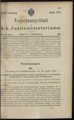 Verordnungsblatt des K.K. Justizministeriums