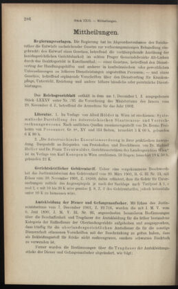 Verordnungsblatt des K.K. Justizministeriums 19011217 Seite: 12