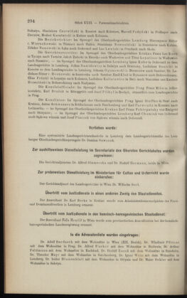 Verordnungsblatt des K.K. Justizministeriums 19011217 Seite: 20