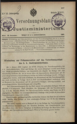 Verordnungsblatt des K.K. Justizministeriums