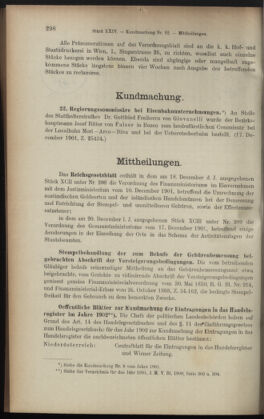 Verordnungsblatt des K.K. Justizministeriums 19011230 Seite: 2