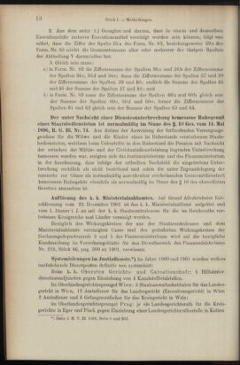 Verordnungsblatt des K.K. Justizministeriums 19020115 Seite: 10