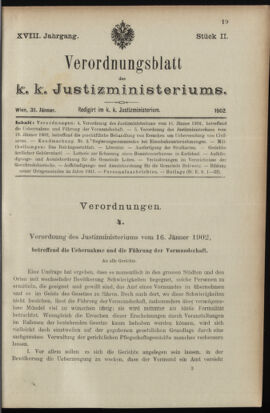 Verordnungsblatt des K.K. Justizministeriums