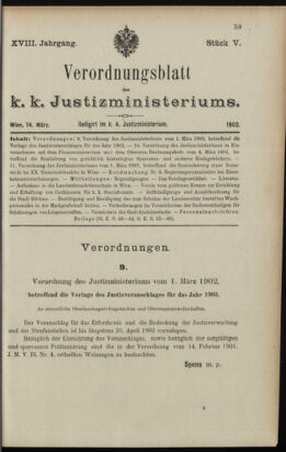 Verordnungsblatt des K.K. Justizministeriums