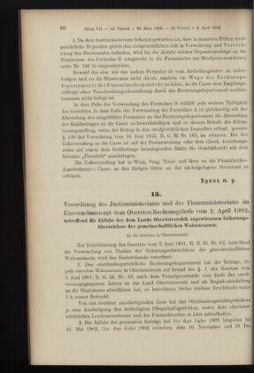 Verordnungsblatt des K.K. Justizministeriums 19020411 Seite: 2