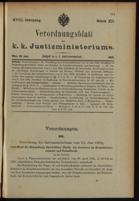 Verordnungsblatt des K.K. Justizministeriums