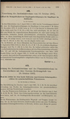 Verordnungsblatt des K.K. Justizministeriums 19021103 Seite: 3