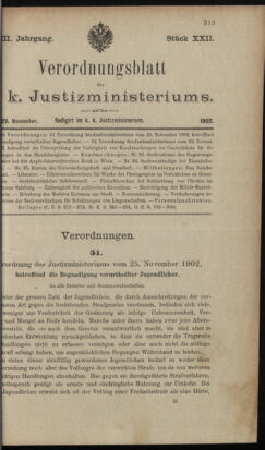 Verordnungsblatt des K.K. Justizministeriums