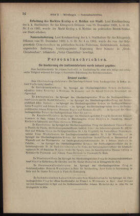 Verordnungsblatt des K.K. Justizministeriums 19030130 Seite: 18