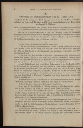 Verordnungsblatt des K.K. Justizministeriums 19030130 Seite: 2