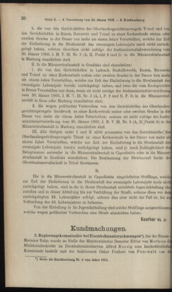 Verordnungsblatt des K.K. Justizministeriums 19030130 Seite: 24