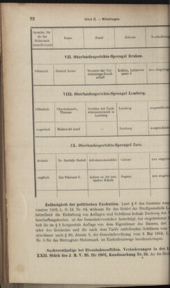 Verordnungsblatt des K.K. Justizministeriums 19030130 Seite: 36