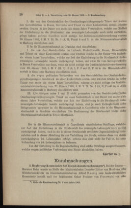 Verordnungsblatt des K.K. Justizministeriums 19030130 Seite: 4