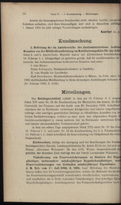 Verordnungsblatt des K.K. Justizministeriums 19030227 Seite: 12