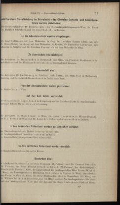 Verordnungsblatt des K.K. Justizministeriums 19030331 Seite: 23