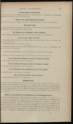 Verordnungsblatt des K.K. Justizministeriums 19030417 Seite: 19